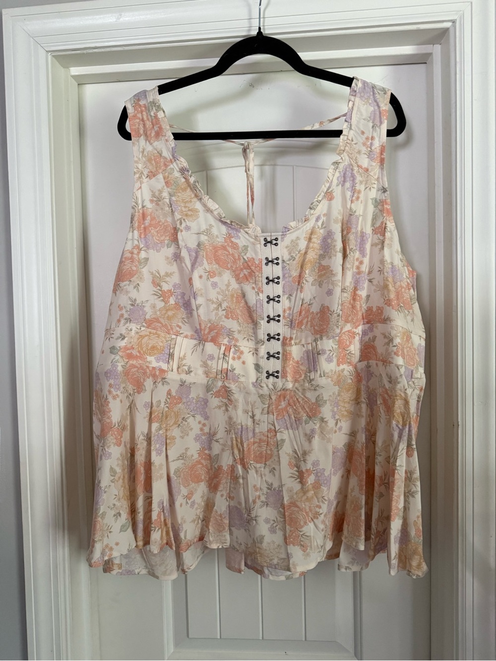 Torrid Babydoll Corset Top | SIZE 3X | NWT | COLOR Lush Floral Dew - Picture 5 of 7